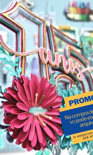 Studio/pdf Arquivo de Corte Topo de Bolo 15 Anos Feminino