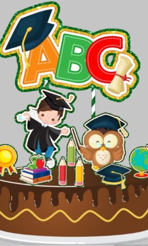 Topo Abc Menino + 4 Arquivos a Sua Escolha