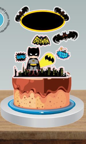 TOPO BATMAN CUTE - ARQUIVO DIGITAL