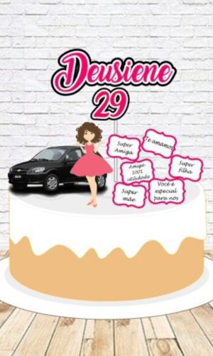 Topo de Bolo 29 Anos Mulher - Arquivo Digital