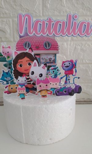 Topo de Bolo a Casa Mágica da Gabby