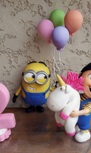 Topo De Bolo Agnes Minions