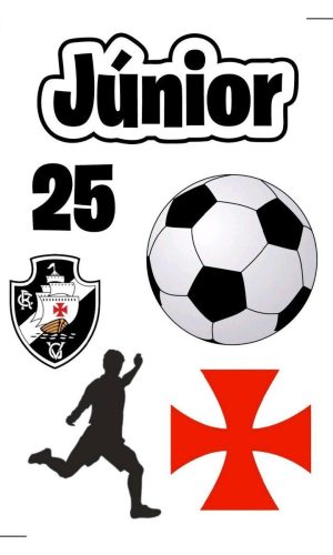 Topo de bolo Arquivo de Corte Silhouette Vasco
