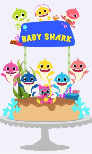 Arquivo Topo de Bolo - Baby Shark
