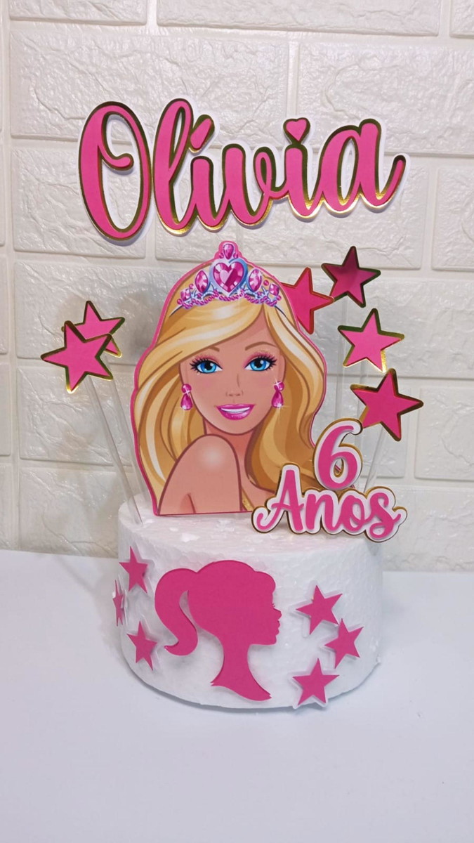 Topo de Bolo Barbie - Imagem 2