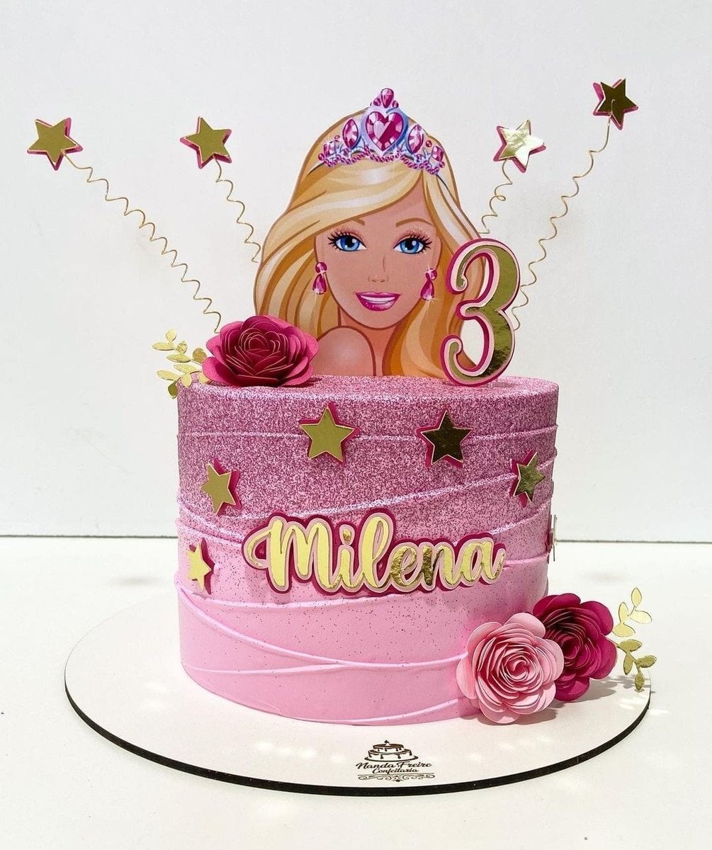 Topo de Bolo Barbie
