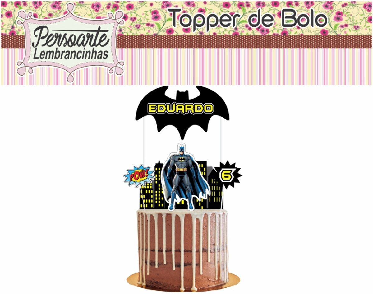 Topo de bolo Batman