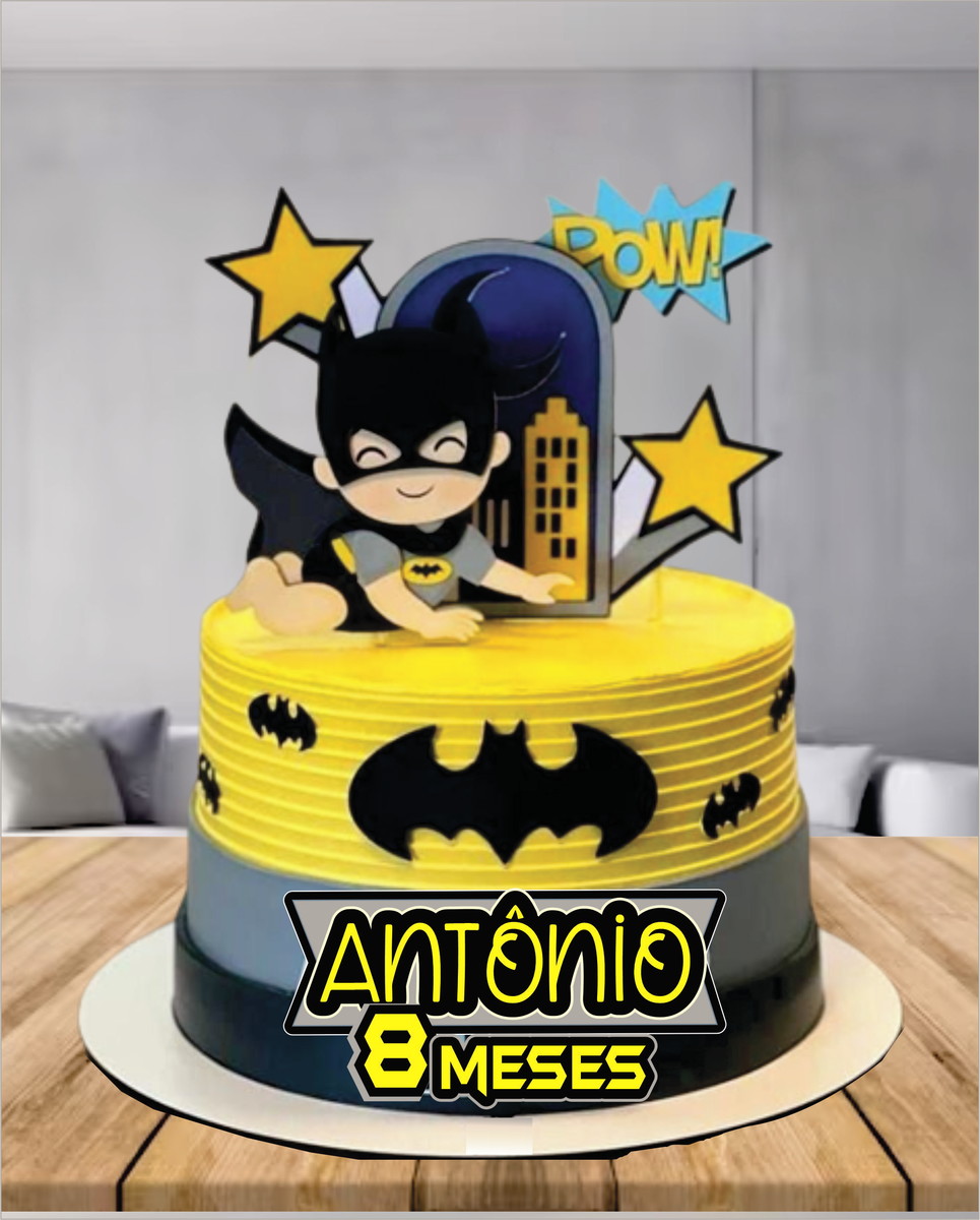 Topo de Bolo Batman Baby Arquivo de Corte