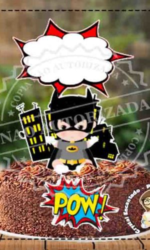 Topo de Bolo Batman Baby - Ref 1252 Arquivo Digital