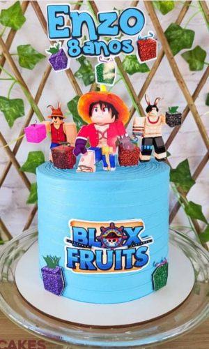Topo de Bolo Blox Fruit