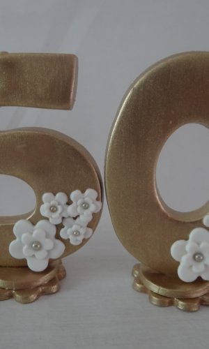 Topo de Bolo Bodas de Ouro