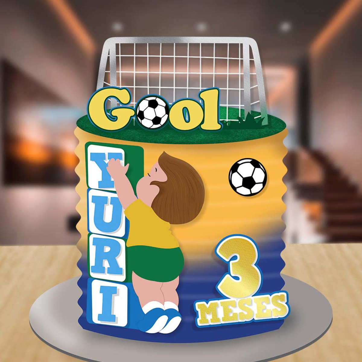 Topo de Bolo Brasil Copa Futebol Arquivo de Corte #5