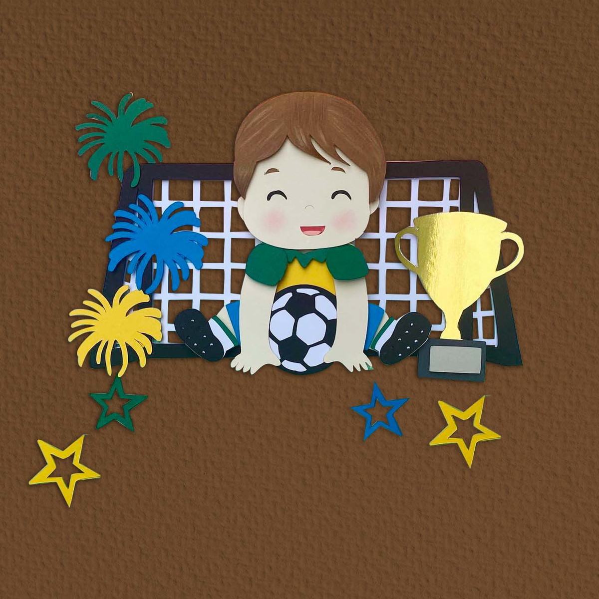 Topo de Bolo Brasil Copa Futebol Arquivo de Corte