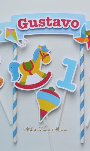 Topo de Bolo Brinquedos Antigos