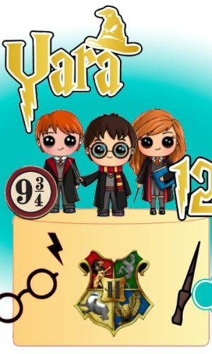 Topo de bolo - Harry Potter Cute