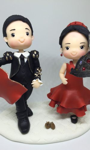 Topo de Bolo - Casal Espanhol (13cm)