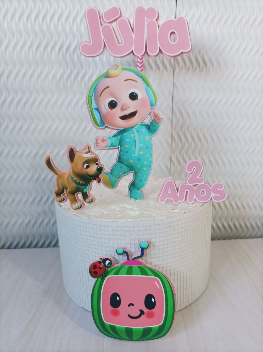 Topo De Bolo Cocomelon