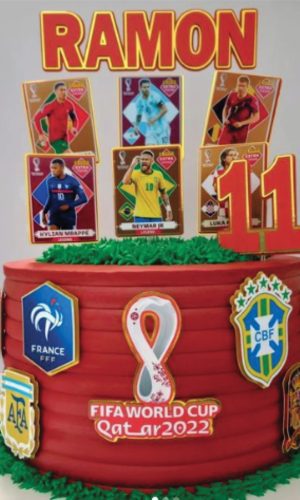 Topo de Bolo Copa 2022 Arquivo de Corte