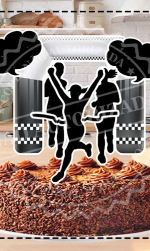 TOPO DE BOLO CORRIDA FEMININO - ARQUIVO DIGITAL
