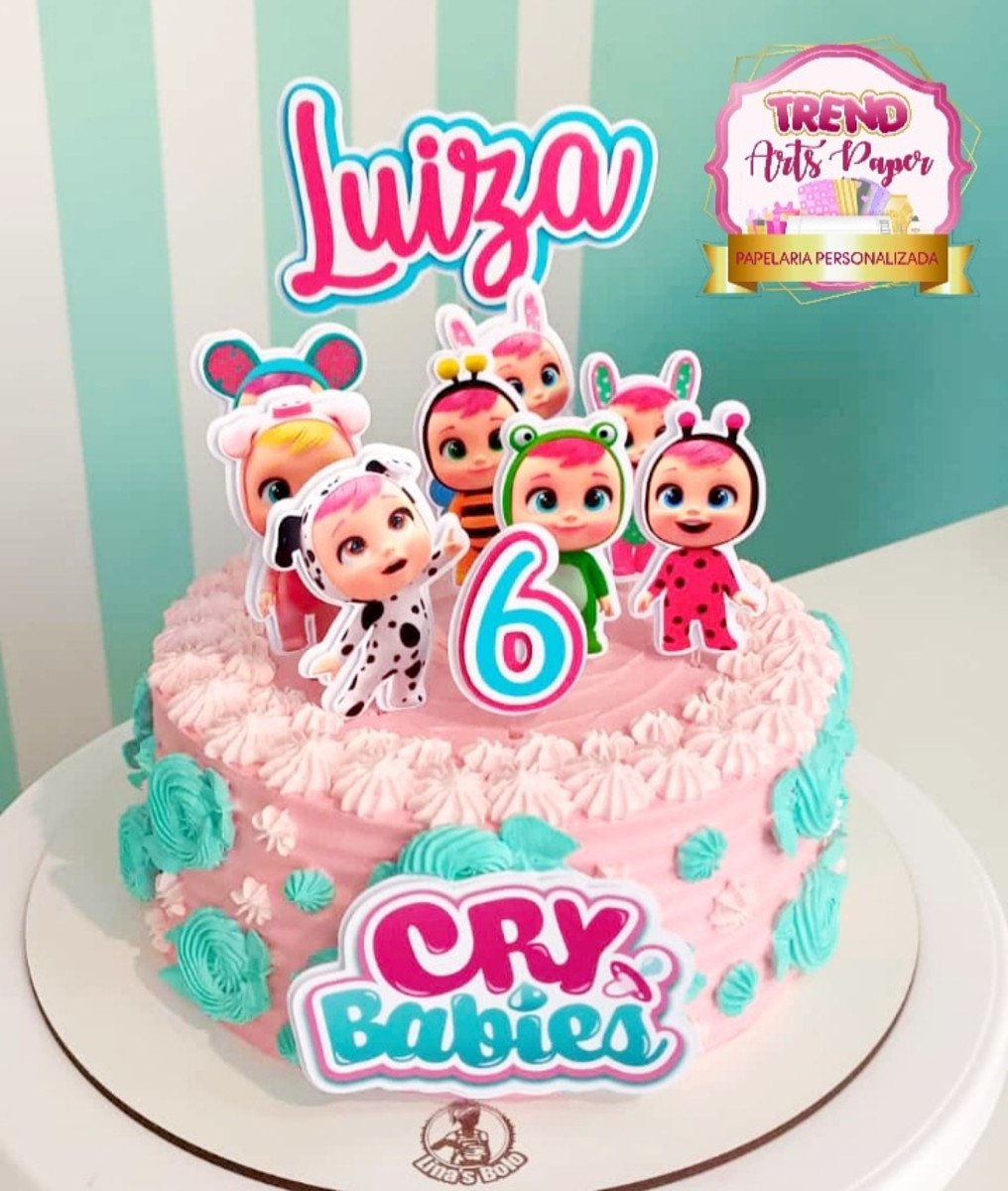 Topo de Bolo Cry Babies