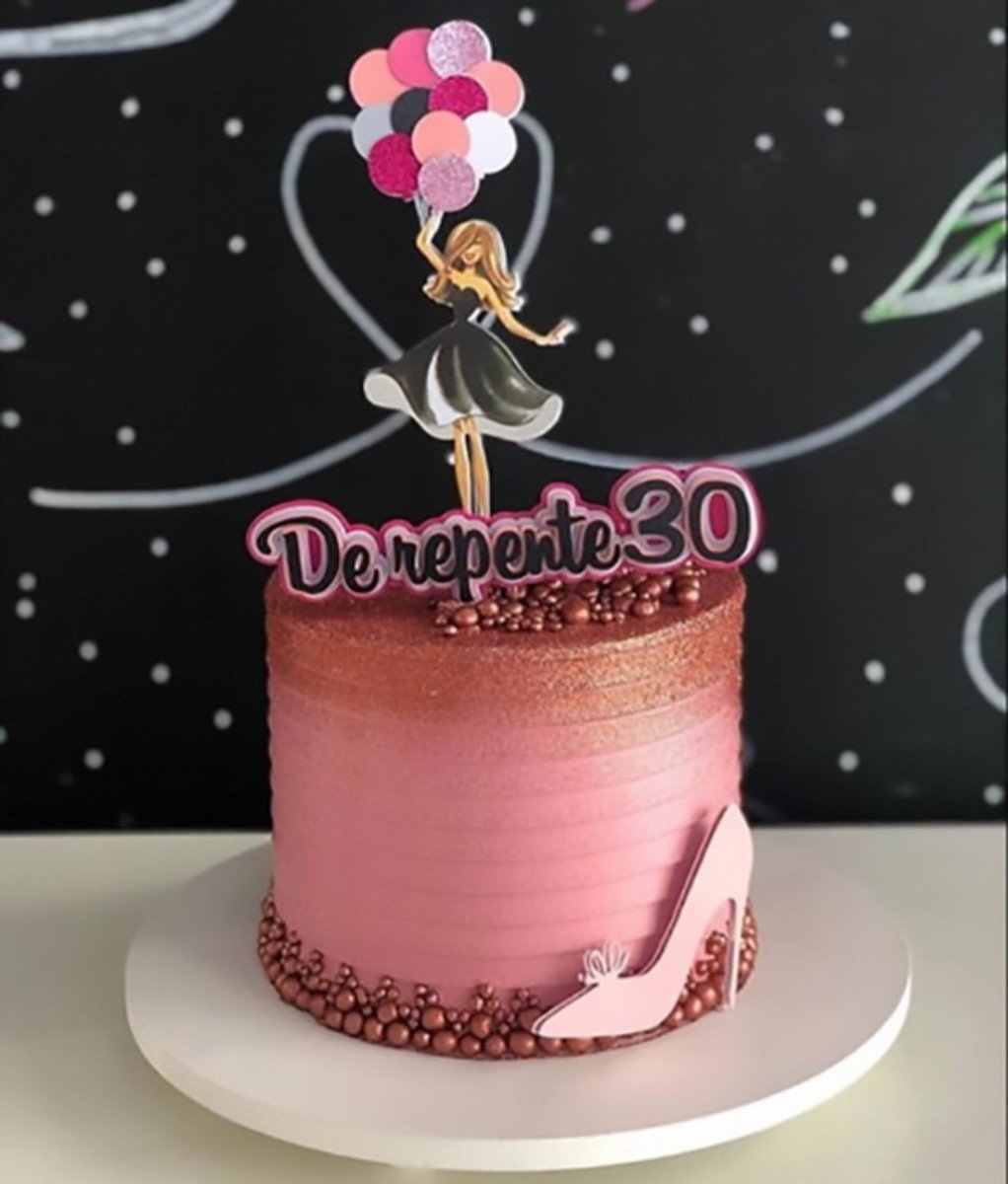 Topo de Bolo De repente 30