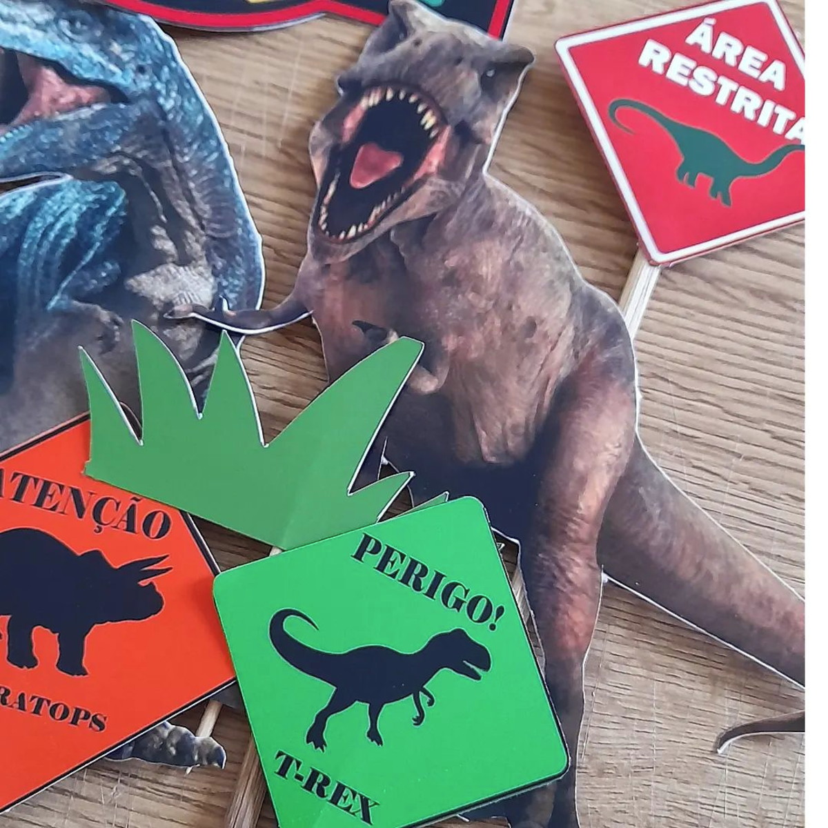 Topo de Bolo Dinossauros - Imagem 4