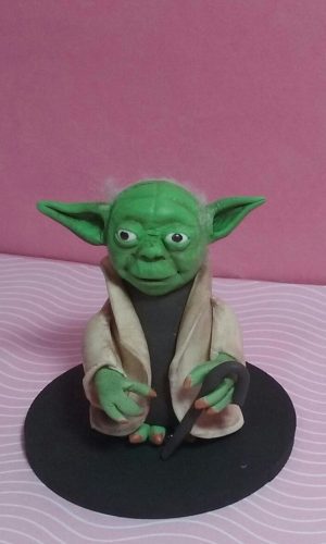 Topo de bolo do Mestre Yoda