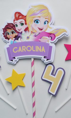 Topo de Bolo Polly Pocket