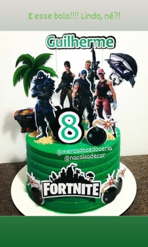 Topo de bolo Fortnite