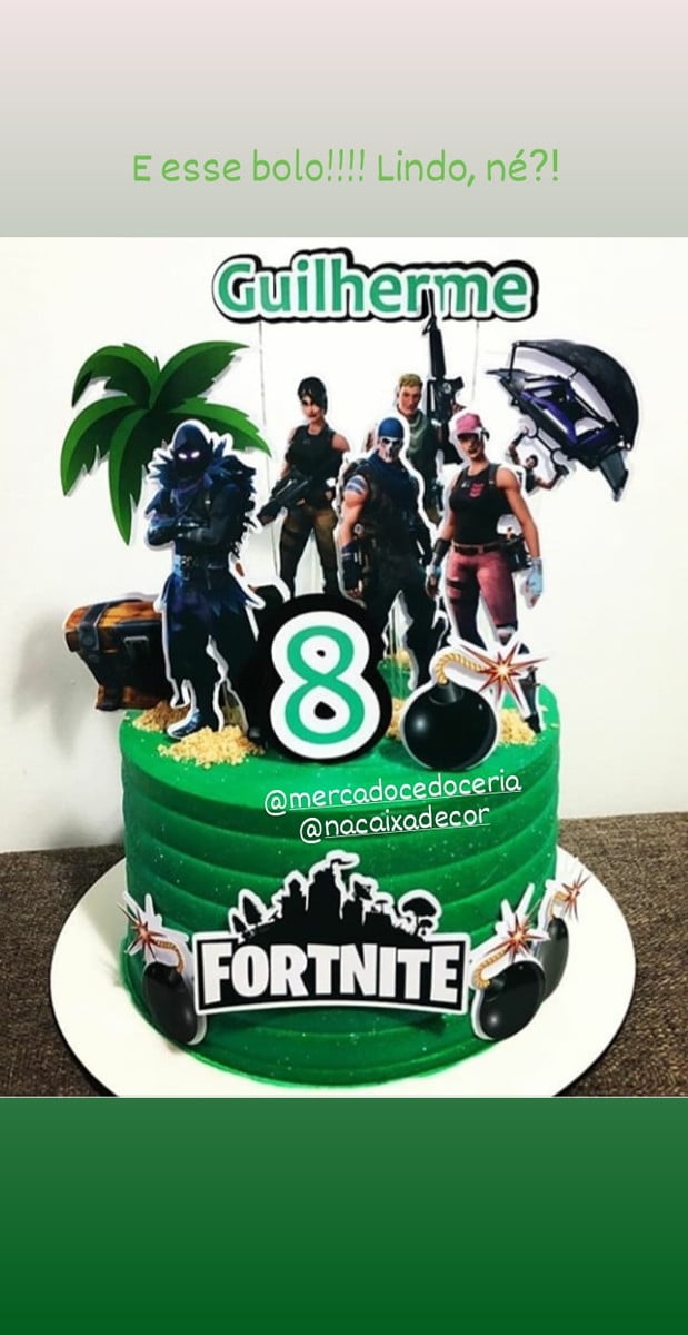 Topo de bolo Fortnite