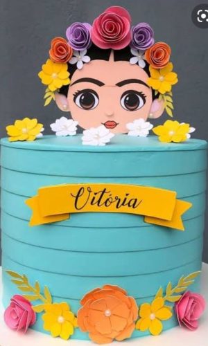 Topo de Bolo Frida