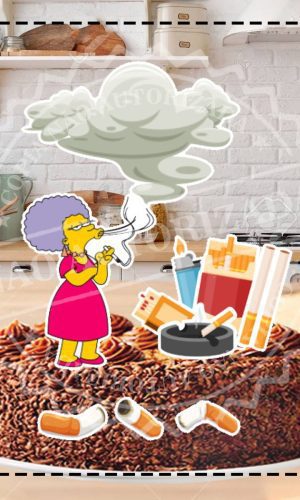 TOPO DE BOLO FUMANTE MULHER - ARQUIVO DIGITAL