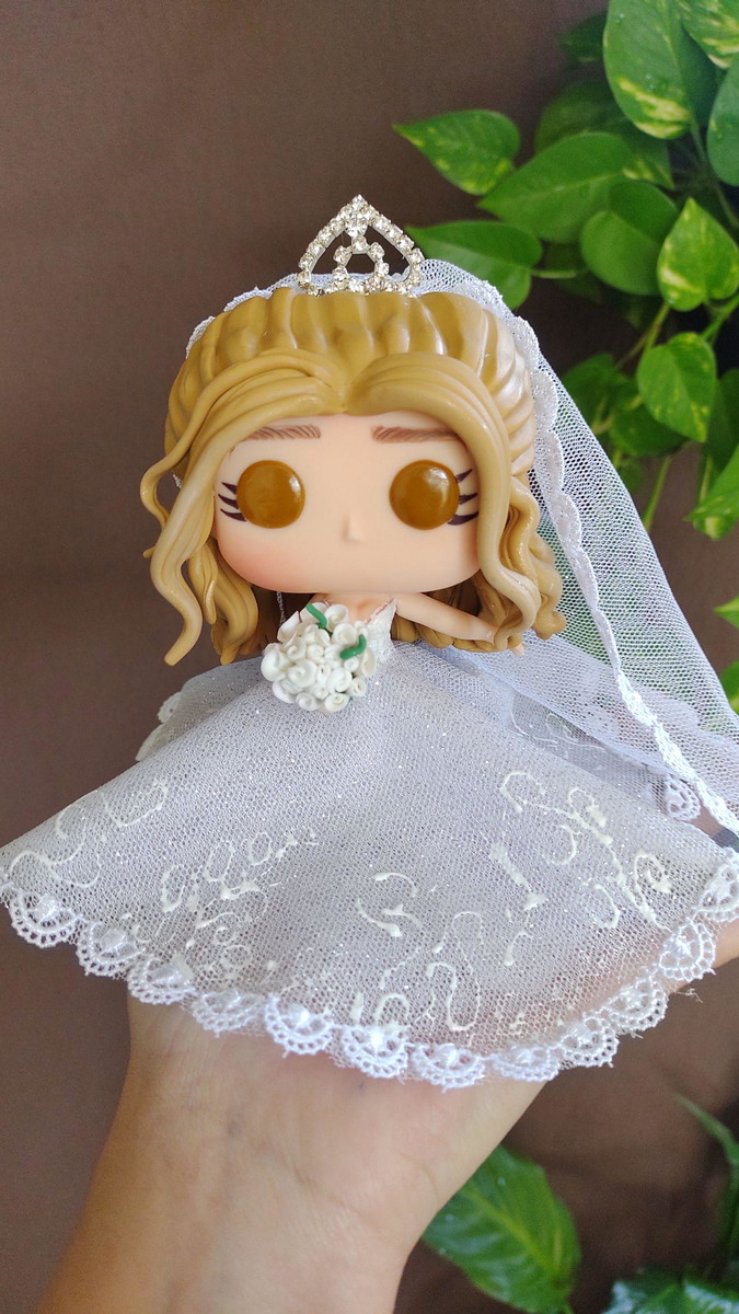 Topo de bolo Funko pop casamento - Imagem 5