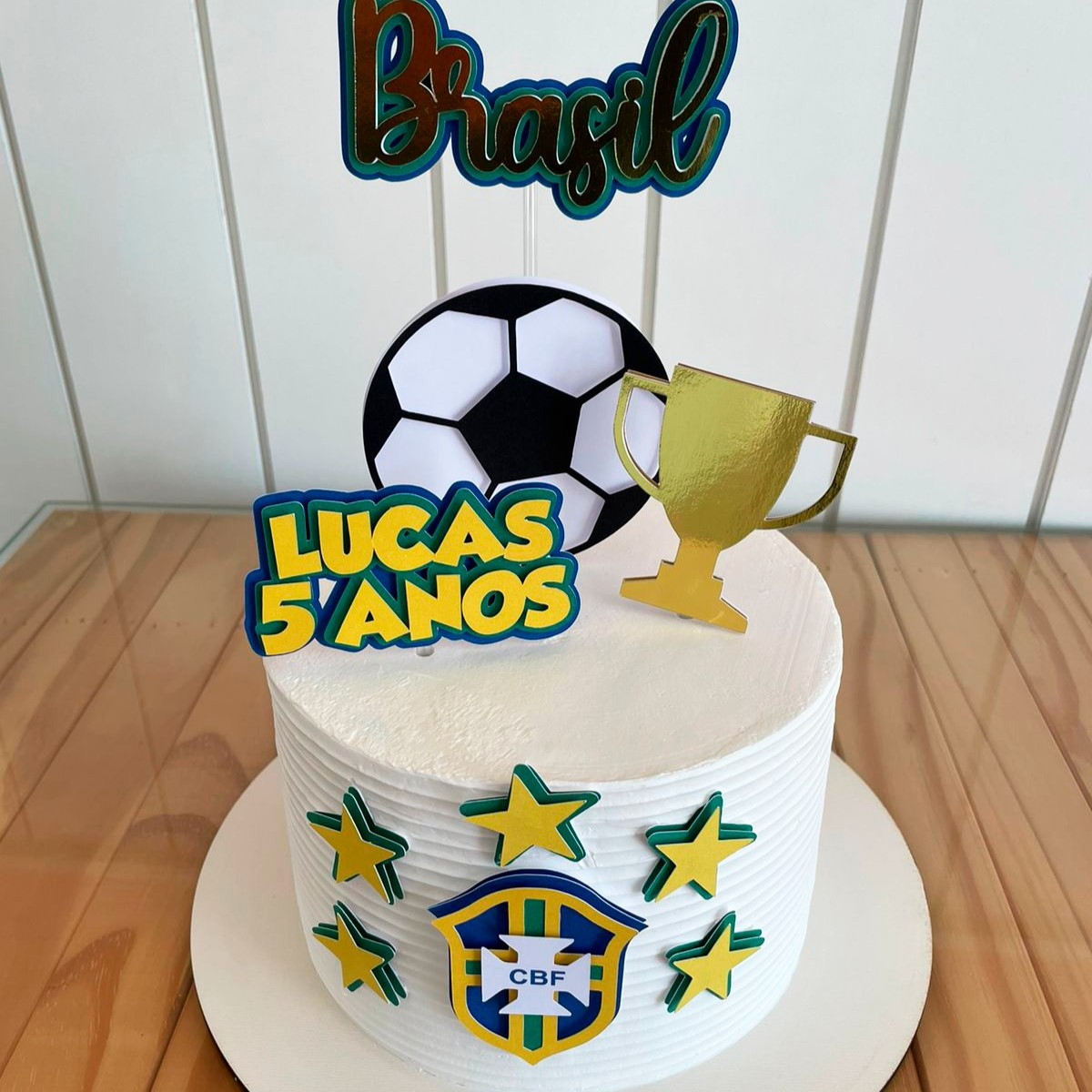 Topo de Bolo Futebol - Arquivo de Corte