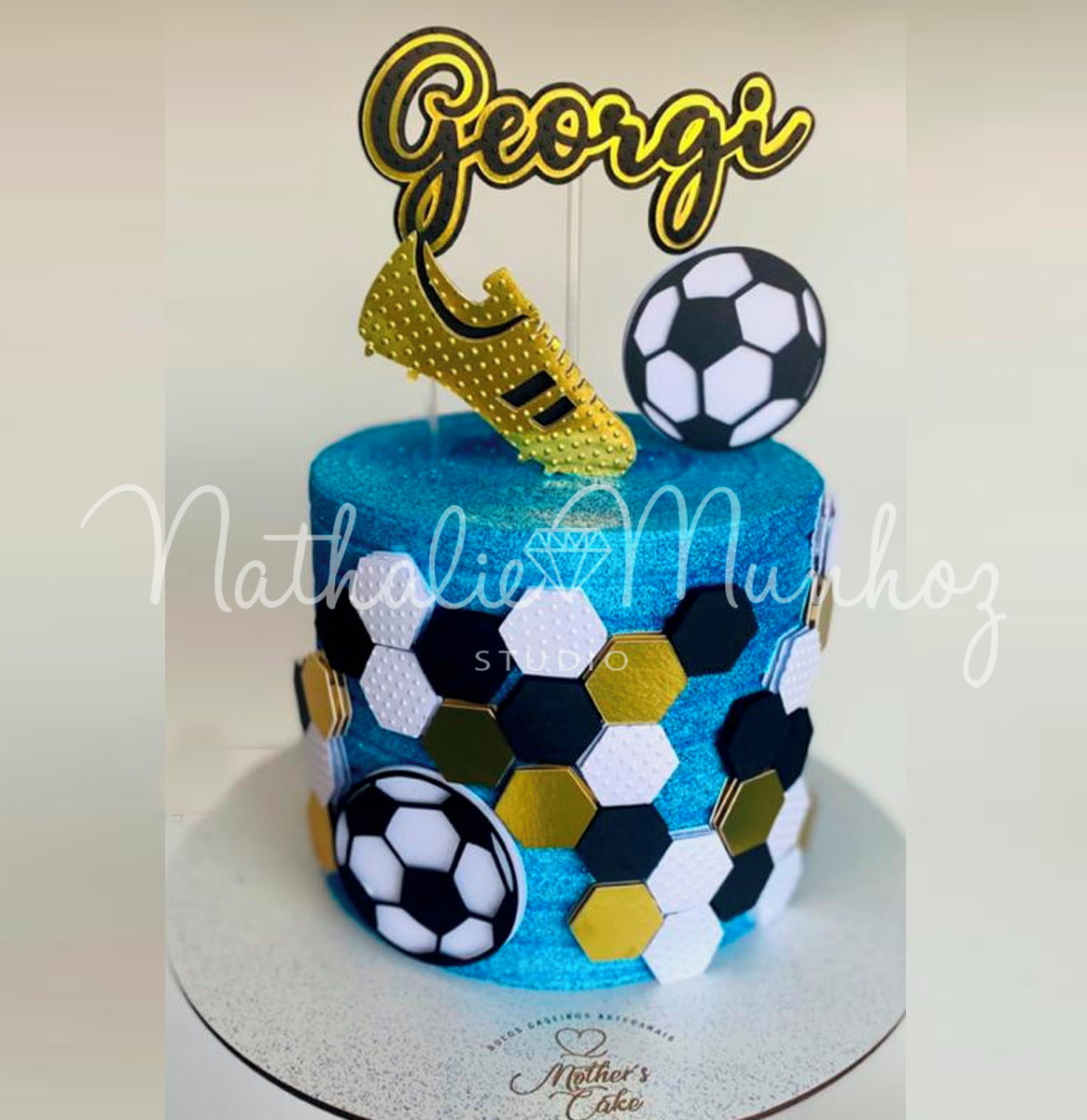 Topo de Bolo Futebol - Arquivo de Corte