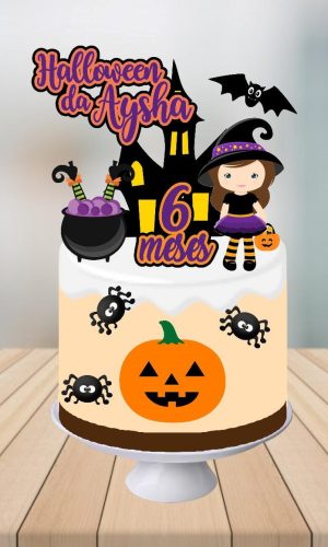 Topo de Bolo Hallowen
