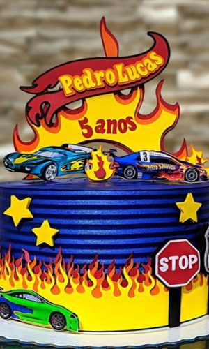 Topo De Bolo Hotwheels