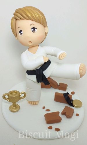 Topo de bolo Karate