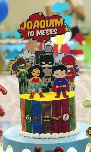 Topo de Bolo LIga da Justiça