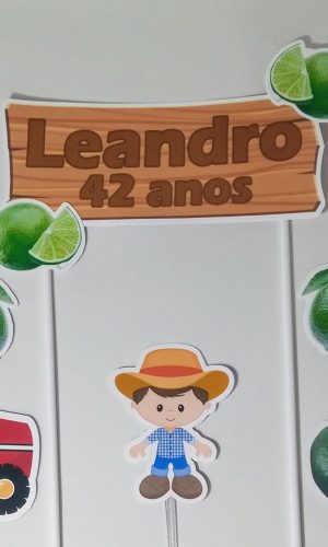 Topo de bolo Limão