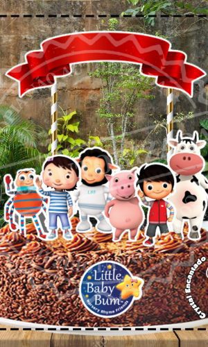 Topo de Bolo Little Baby Bum - Ref 4282 Arquivo Digital