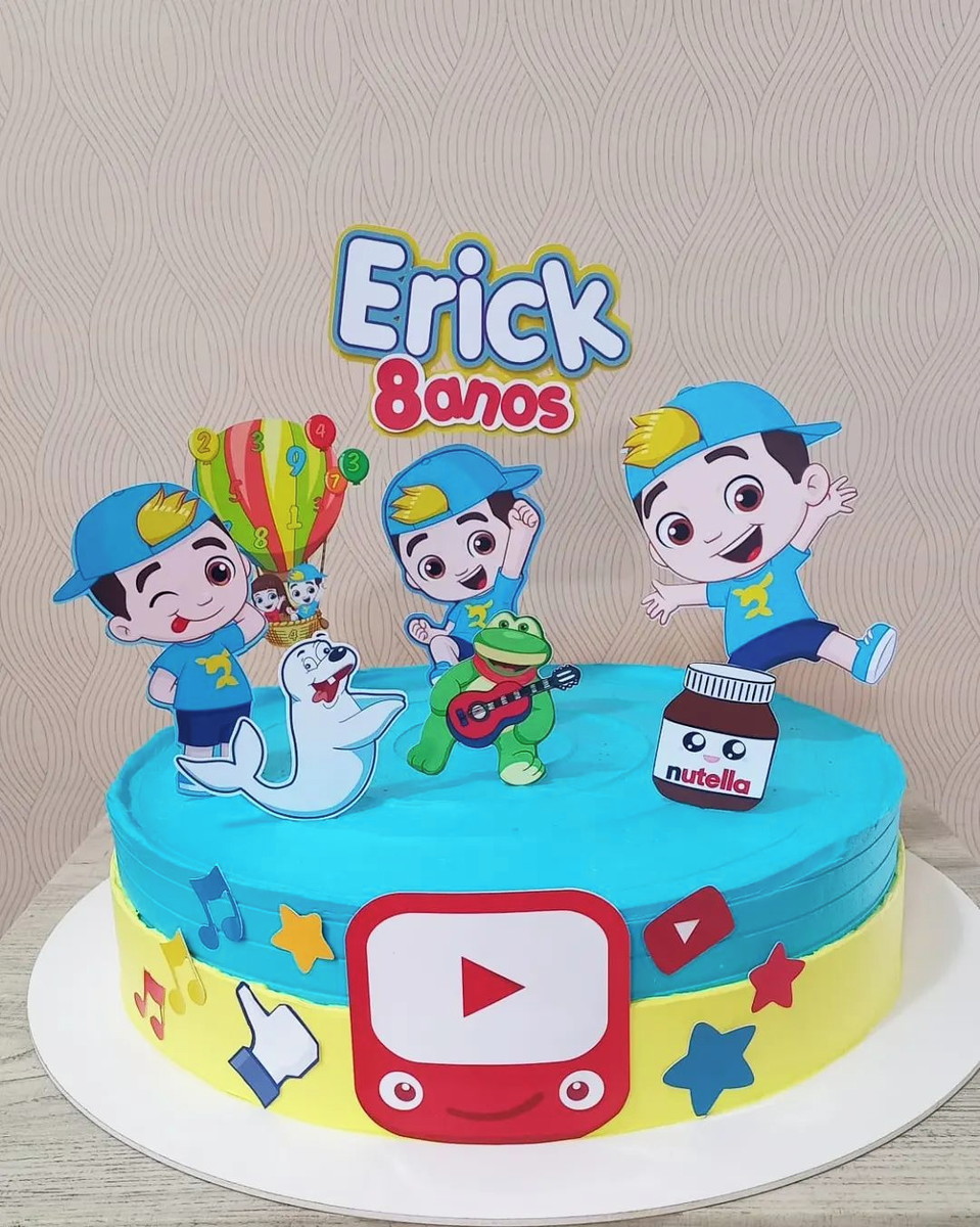 Topo de Bolo Lucas Neto Cute