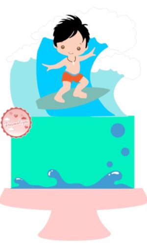 Arquivo Topo de Bolo - Menino Surfista