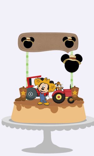 Topo de Bolo Mickey