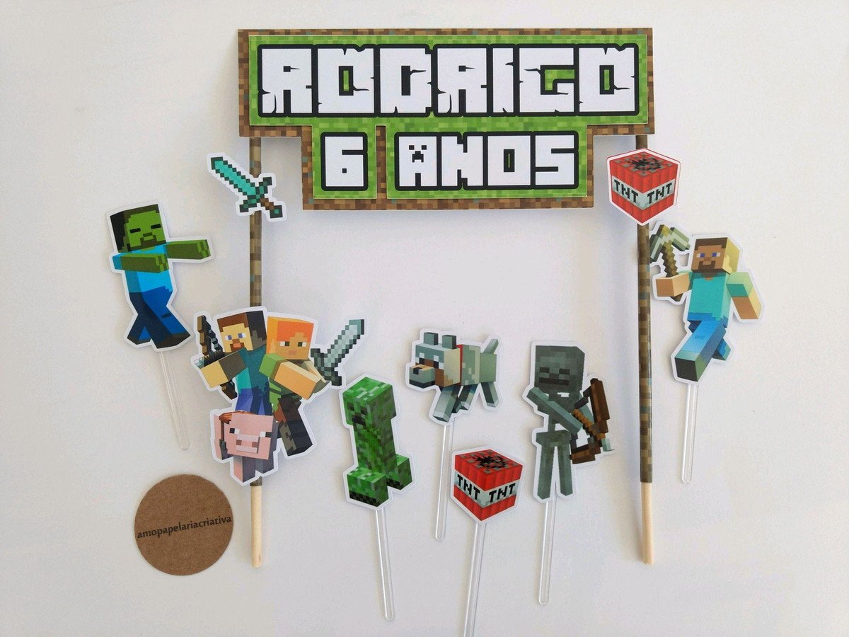 Topo de Bolo - Minecraft
