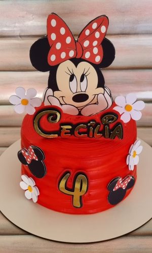 Topo De Bolo Minnie