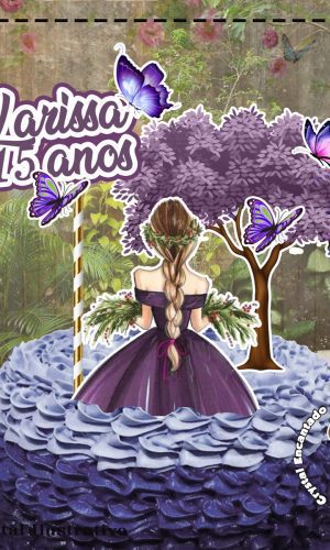 TOPO DE BOLO MULHER DE COSTAS REF 1303 - ARQUIVO DIGITAL