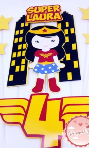Arquivo Topo de Bolo - Mulher Maravilha