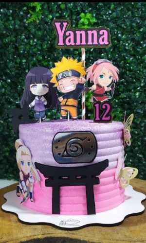 Topo de Bolo Naruto Cute + 4 Arquivos a Sua Escolha
