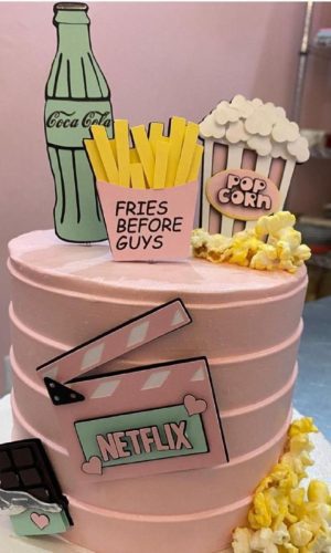 Topo de bolo Netflix Candy - 01- Arquivo de Corte